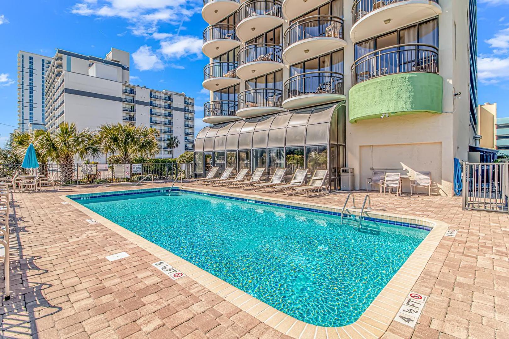 Ocean View Double Suite! Sleeps 4 Meridian Plaza 705 Myrtle Beach Exterior photo
