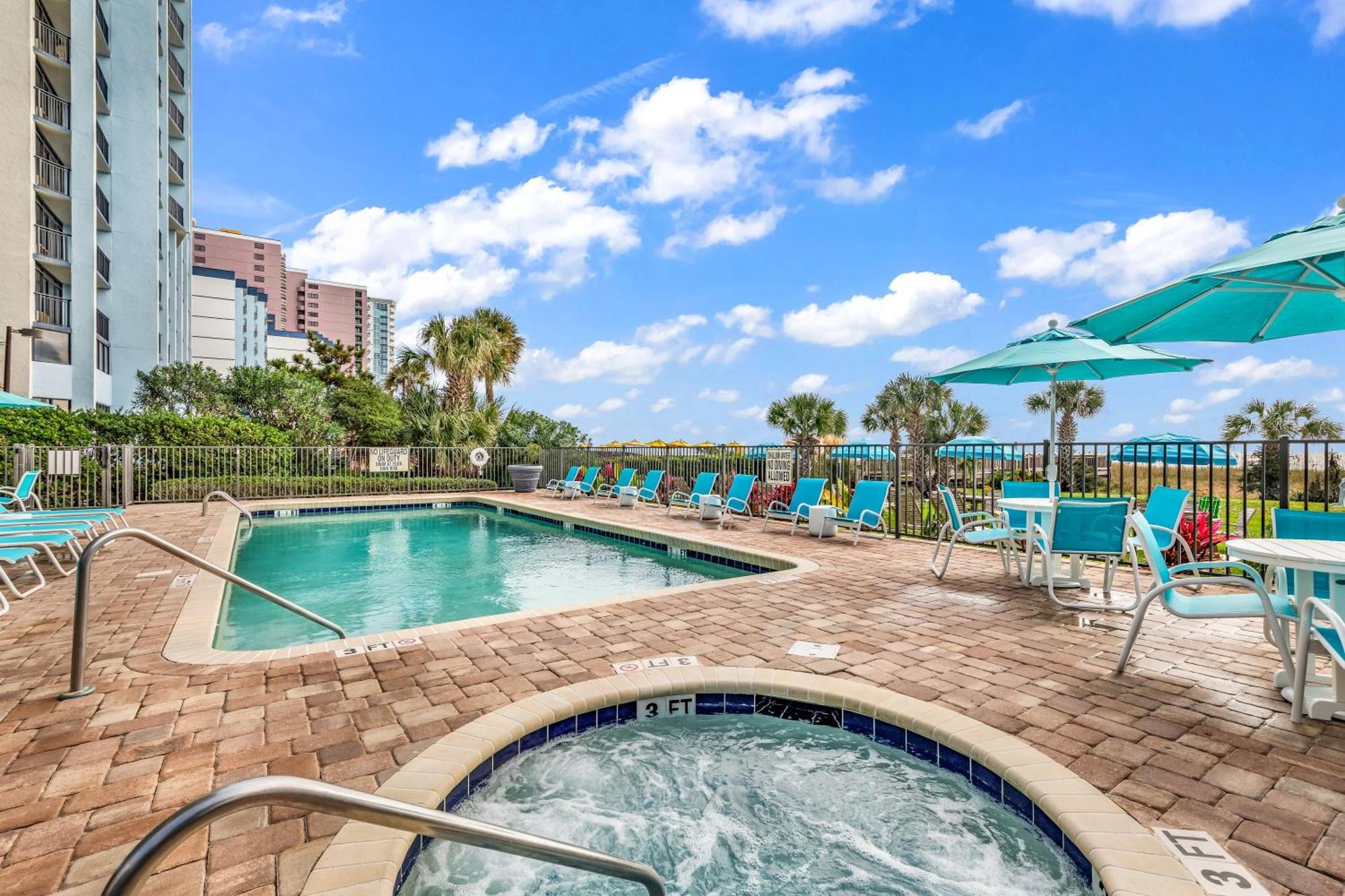 Ocean View Double Suite! Sleeps 4 Meridian Plaza 705 Myrtle Beach Exterior photo
