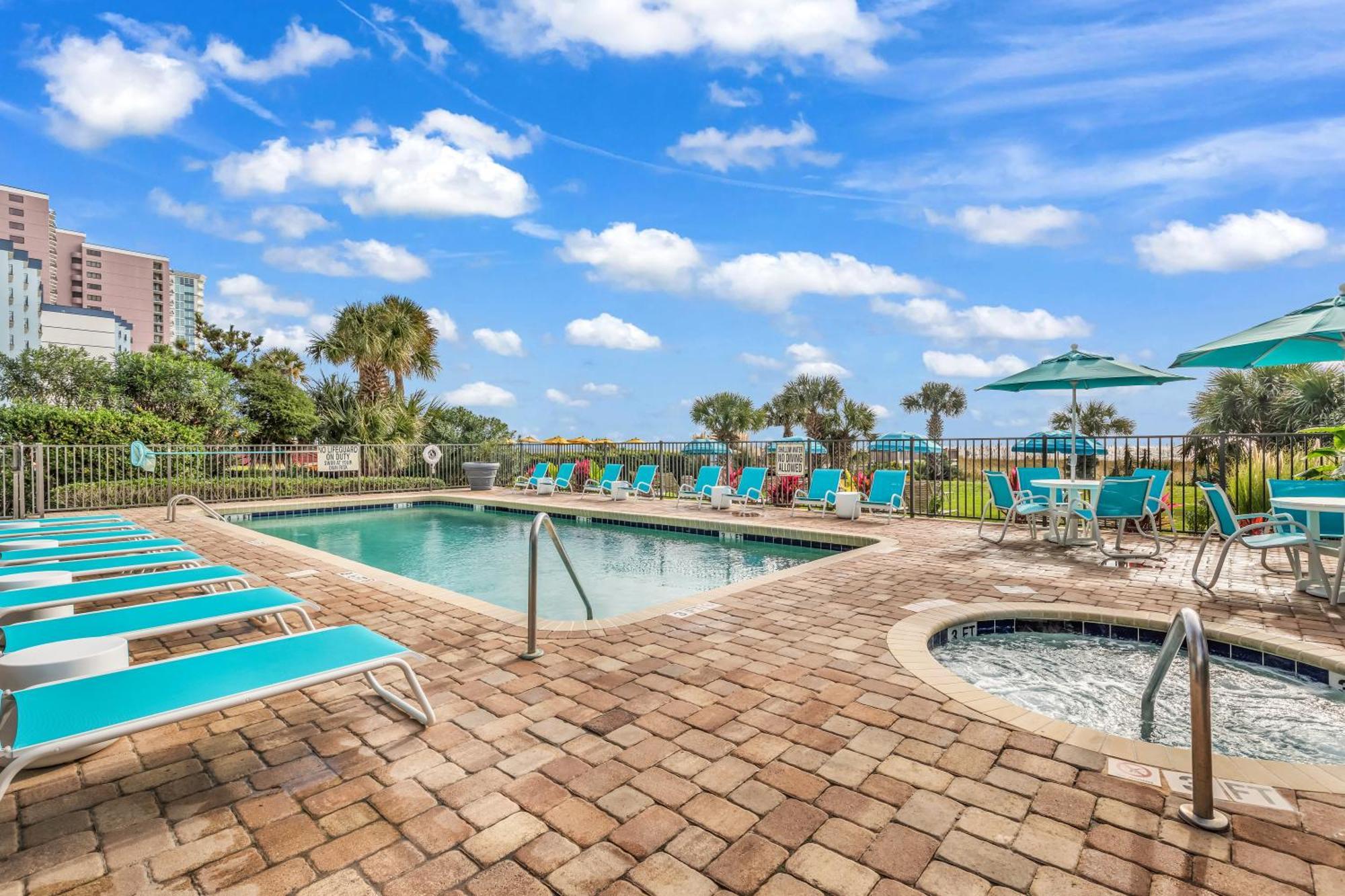 Ocean View Double Suite! Sleeps 4 Meridian Plaza 705 Myrtle Beach Exterior photo
