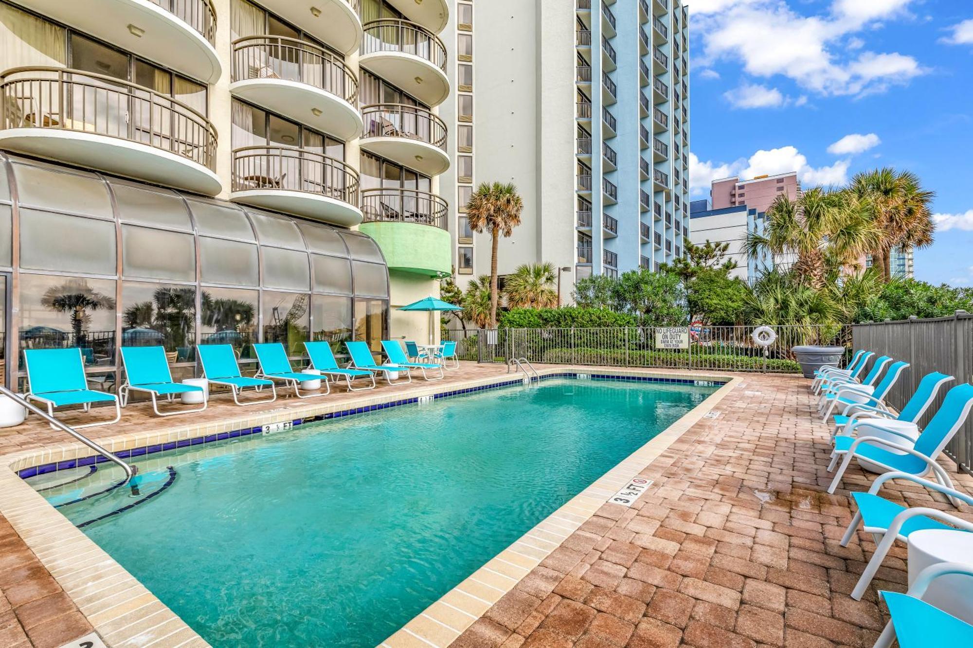 Ocean View Double Suite! Sleeps 4 Meridian Plaza 705 Myrtle Beach Exterior photo