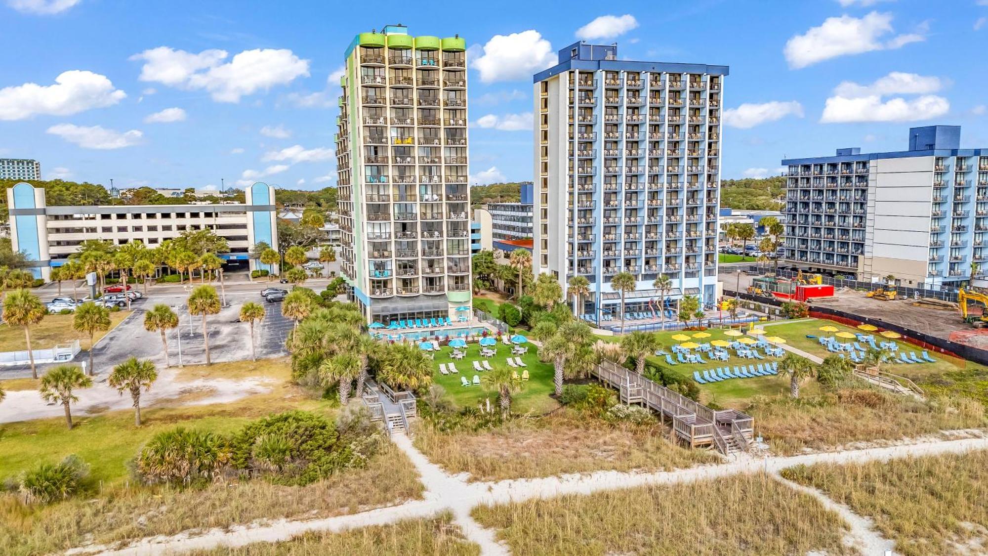 Ocean View Double Suite! Sleeps 4 Meridian Plaza 705 Myrtle Beach Exterior photo