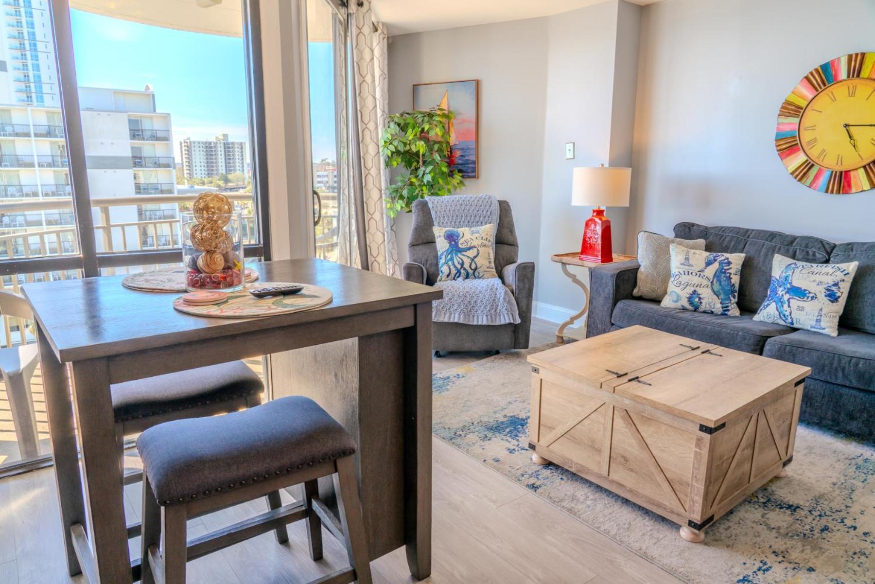 Ocean View Double Suite! Sleeps 4 Meridian Plaza 705 Myrtle Beach Exterior photo